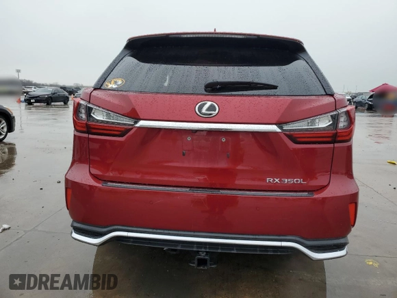 2018 Lexus RX with VIN JTJGZKCA5J2006058, listed as a Copart auction lot 42940845 with 107,843 mi miles and Salvage Title. Bid and sale history available at carsss.com. Image 6.