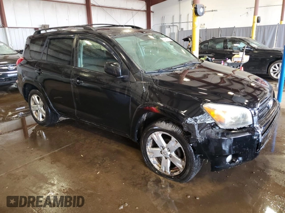 2007 Toyota RAV4 Sport with VIN JTMBD32V975108119, listed as a Copart auction lot 54161725 with 201,618 mi miles and Salvage Title. Bid and sale history available at carsss.com. Image 4.