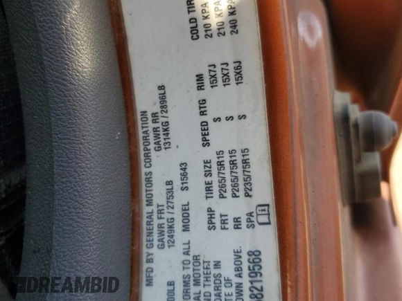 2005 Chevrolet Colorado 1SE LS Z71 with VIN 1GCDS136458219568, listed as a Copart auction lot 52512265 with 151,593 mi miles and Salvage title. Bid and sale history available at DreamBid. Image 14.