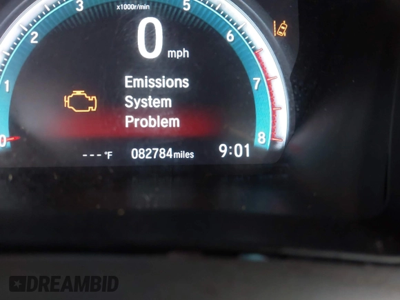 2019 Honda Civic Sedan EX with VIN 19XFC1F37KE008972, listed as a IAAI auction lot 41898785 with 82,784 mi miles. Bid and sale history available at carsss.com. Image 15.