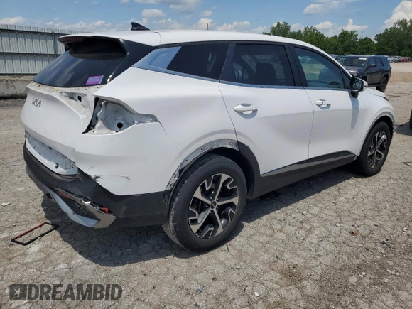 2023 Kia Sportage EX with VIN 5XYK33AF2PG019612, listed as a Copart auction lot 62315855 with 45,989 mi miles and Salvage title. Bid and sale history available at DreamBid. Image 3.