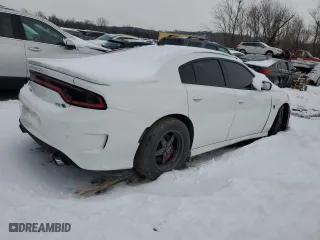2017 Dodge Charger SRT Hellcat with VIN 2C3CDXL93HH522816, listed as a Copart auction lot 87491014 with 14,779 mi miles and Salvage Title. Bid and sale history available at carsss.com. Image 3.