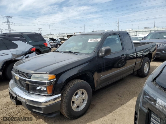 2007 Chevrolet Colorado LT w/1LT with VIN 1GCCS19E978102601, listed as a Copart auction lot 53114055 with 110,414 mi miles and Clean Title. Bid and sale history available at carsss.com. Image 1.