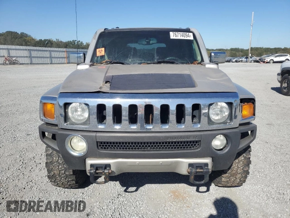 2006 Hummer H3 with VIN 5GTDN136168172517, listed as a Copart auction lot 76714094 with 182,891 mi miles and Salvage Title. Bid and sale history available at carsss.com. Image 5.