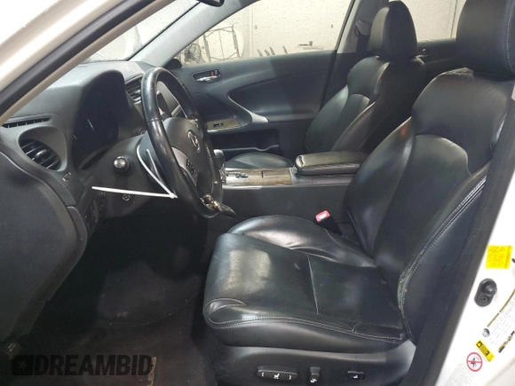 2012 Lexus IS 250 with VIN JTHCF5C22C5053701, listed as a Copart auction lot 45096585 with 194,234 mi miles and Salvage title. Bid and sale history available at DreamBid. Image 7.
