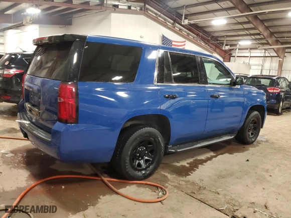2018 Chevrolet Tahoe Commercial with VIN 1GNSKDEC3JR317191, listed as a Copart auction lot 44179195 with 123,380 mi miles and Clean Title. Bid and sale history available at carsss.com. Image 3.
