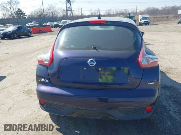 2015 Nissan Juke S with VIN JN8AF5MVXFT561176, listed as a IAAI auction lot 41797063 with 92,235 mi miles and . Bid and sale history available at carsss.com. Image 16.