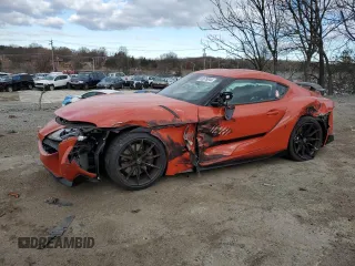 2024 Toyota GR Supra 3.0 with VIN WZ1DB0G07RW066056, listed as a Copart auction lot 83676044 with 3,621 mi miles and Salvage Title. Bid and sale history available at carsss.com. Image 1.