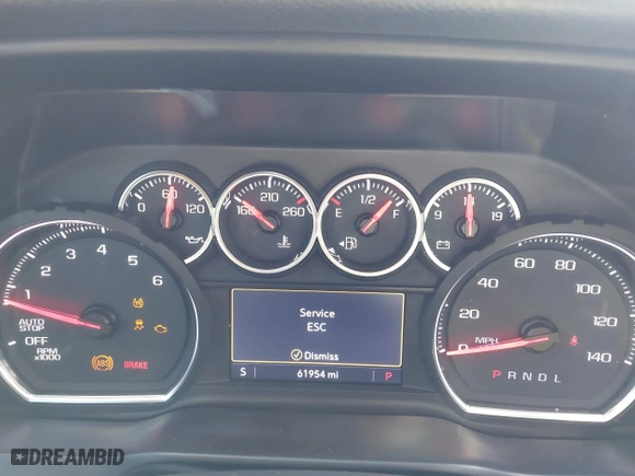 2019 Chevrolet Silverado 1500 LT with VIN 3GCPWCED9KG288268, listed as a IAAI auction lot 41860439 with 61,954 mi miles. Bid and sale history available at carsss.com. Image 7.