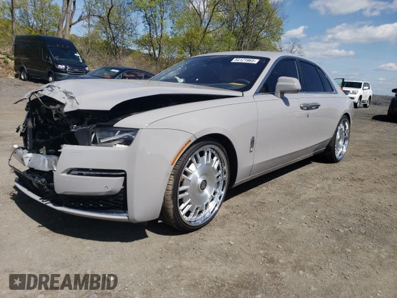 2021 Rolls-Royce Ghost z VIN SCATV0C04MU208558, wystawiony jako Copart lot #54121965 z przebiegiem 15 643 mil mil oraz Szkody całkowita. Historia ofert i sprzedaży dostępna na DreamBid. Obrazek 1.
