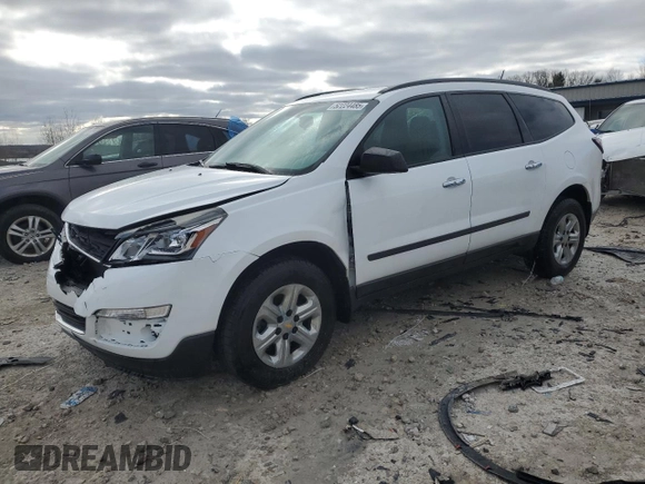 2016 Chevrolet Traverse LS z VIN 1GNKRFED0GJ203317, wystawiony jako Copart lot #52224485 z przebiegiem 144 729 mil mil oraz Czysty tytuł • Clean title. Historia ofert i sprzedaży dostępna na DreamBid. Obrazek 1.