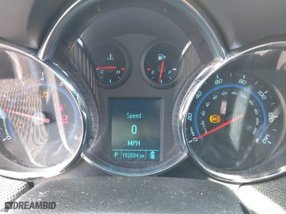 2012 Chevrolet Cruze LTZ with VIN 1G1PH5SC4C7147440, listed as a IAAI auction lot 41865272 with 192,684 mi miles. Bid and sale history available at carsss.com. Image 7.
