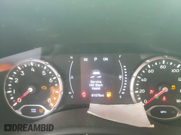 2018 Jeep Renegade Latitude with VIN ZACCJABB7JPH38825, listed as a Copart auction lot 51933265 with 91,578 mi miles and Salvage Title. Bid and sale history available at DreamBid. Image 9.