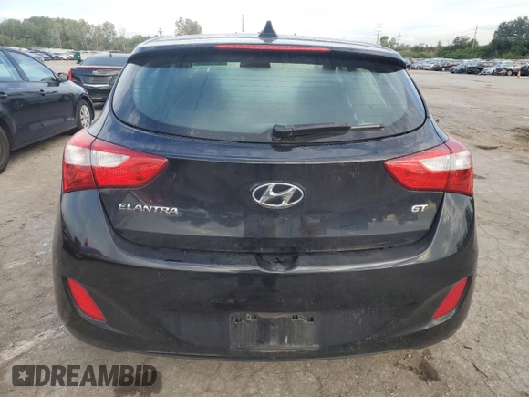 2013 Hyundai Elantra GT with VIN KMHD35LE0DU131291, listed as a Copart auction lot 70772334 with 54,428 mi miles and Salvage Title. Bid and sale history available at carsss.com. Image 6.