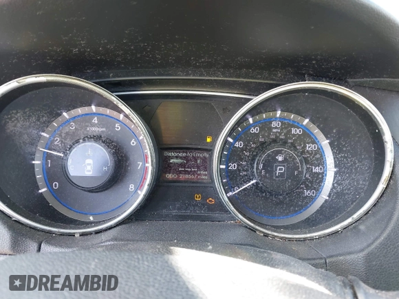 2012 Hyundai Sonata GLS with VIN 5NPEB4AC4CH359018, listed as a IAAI auction lot 42021133 with 218,567 mi miles. Bid and sale history available at carsss.com. Image 7.