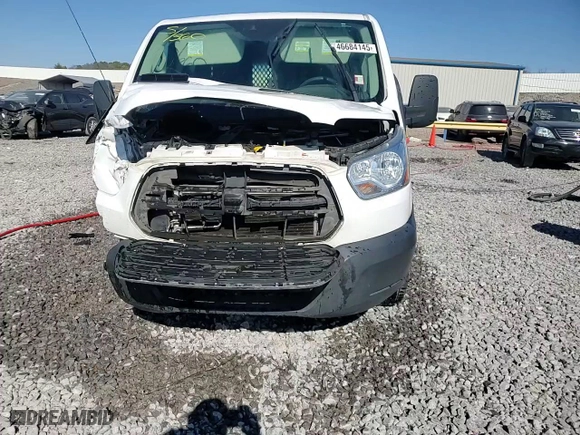 2019 Ford Transit Van with VIN 1FTYR1ZM2KKA42472, listed as a Copart auction lot 46684145 with 130,974 mi miles and Salvage Title. Bid and sale history available at carsss.com. Image 14.