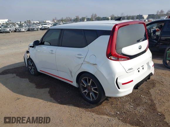 2021 Kia Soul Turbo with VIN KNDJ53AF6M7770551, listed as a IAAI auction lot 41228130 with 44,080 mi miles and . Bid and sale history available at DreamBid. Image 3.