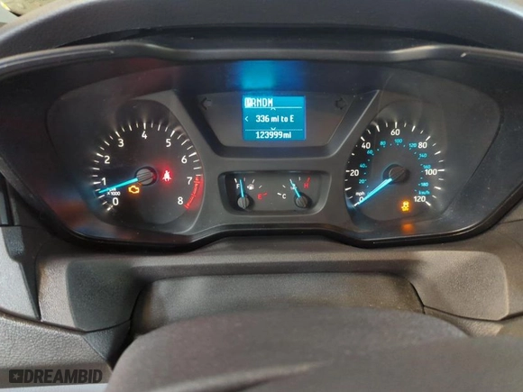2017 Ford Transit Van with VIN 1FTYE1YM9HKA82294, listed as a IAAI auction lot 42101440 with 123,999 mi miles. Bid and sale history available at carsss.com. Image 1.