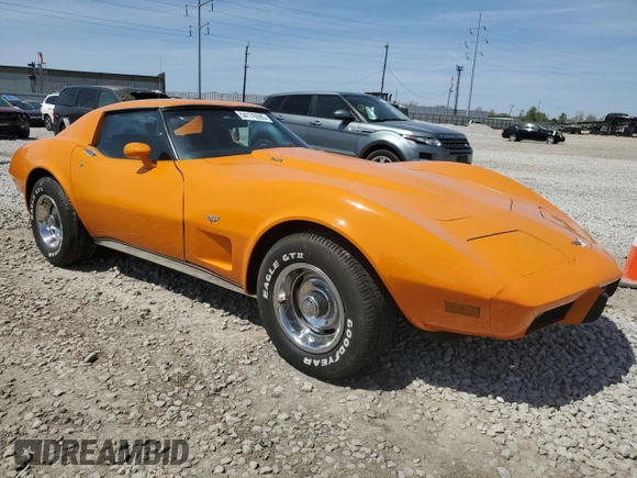 1977 Chevrolet Corvette with VIN 1Z37X7S446784, listed as a Copart auction lot 54176595 with 53,535 mi miles and Clean title. Bid and sale history available at DreamBid. Image 4.