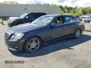 2013 Mercedes-Benz E 350 Luxury with VIN WDDHF8JB7DA737279, listed as a Copart auction lot 55818575 with 123,523 mi miles and Salvage title. Bid and sale history available at DreamBid. Image 1.