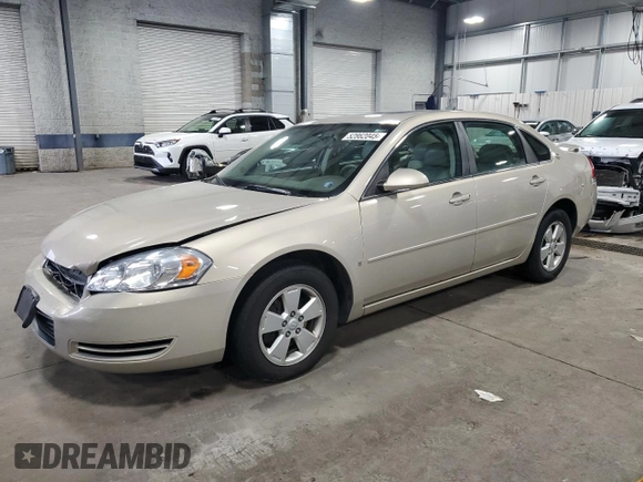 2008 Chevrolet Impala LT with VIN 2G1WT58KX81335621, listed as a Copart auction lot 52862045 with 184,058 mi miles and Salvage Title. Bid and sale history available at DreamBid. Image 1.