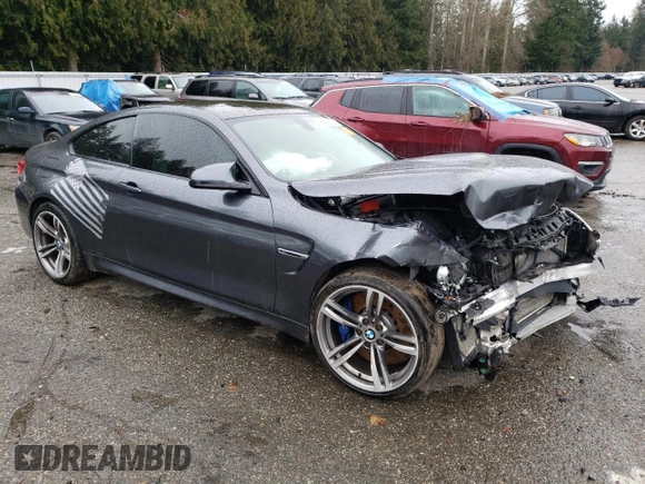 2015 BMW M4 with VIN WBS3R9C52FK330792, listed as a Copart auction lot 46310184 with 0 mi miles. Bid and sale history available at carsss.com. Image 4.