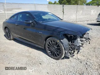 2023 Mercedes-Benz C 43 AMG with VIN W1KWJ6EB8PG119569, listed as a Copart auction lot 57043995 with 14,601 mi miles and Salvage title. Bid and sale history available at DreamBid. Image 4.