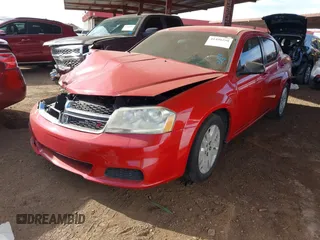 2014 Dodge Avenger SE with VIN 1C3CDZAB4EN109713, listed as a IAAI auction lot 41490298 with 101,833 mi miles and . Bid and sale history available at DreamBid. Image 2.