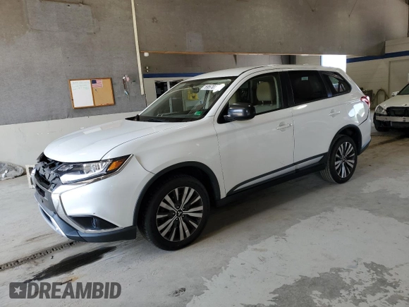 2019 Mitsubishi Outlander ES with VIN JA4AZ3A36KZ048504, listed as a Copart auction lot 59570195 with 92,473 mi miles and Salvage title. Bid and sale history available at DreamBid. Image 1.