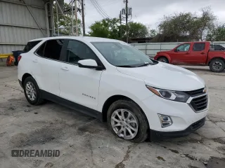 2021 Chevrolet Equinox LT with VIN 3GNAXKEV8MS129349, listed as a Copart auction lot 51247115 with 81,892 mi miles and Salvage Title. Bid and sale history available at DreamBid. Image 4.