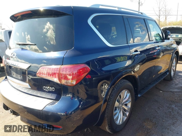 2016 Infiniti QX80 with VIN JN8AZ2NE7G9120964, listed as a IAAI auction lot 41897591 with 181,631 mi miles and . Bid and sale history available at DreamBid. Image 4.