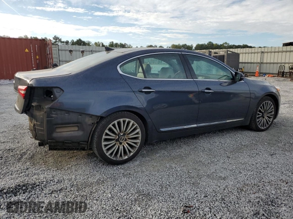 2014 Kia Cadenza Premium with VIN KNALN4D72E5122525, listed as a Copart auction lot 72458234 with 212,900 mi miles and Salvage Title. Bid and sale history available at carsss.com. Image 3.