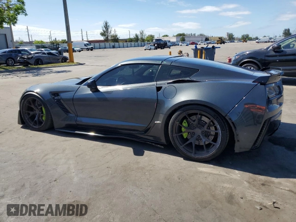 2018 Chevrolet Corvette Z06 2LZ with VIN 1G1YS2D61J5602328, listed as a Copart auction lot 57045475 with 71,441 mi miles and Salvage title. Bid and sale history available at DreamBid. Image 2.