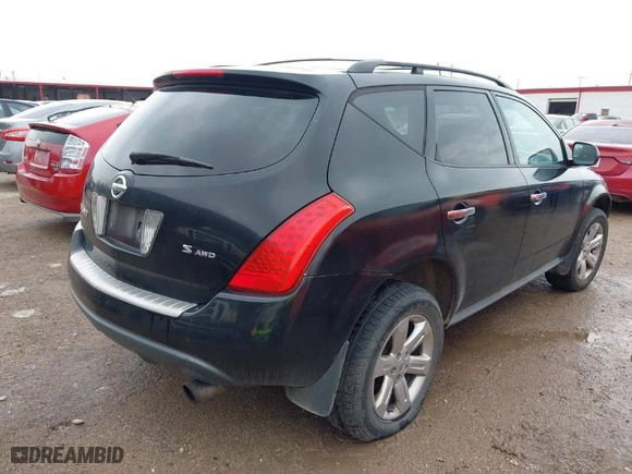 2006 Nissan Murano SL with VIN JN8AZ08W46W503737, listed as a IAAI auction lot 41715431 with 215,212 mi miles. Bid and sale history available at carsss.com. Image 4.