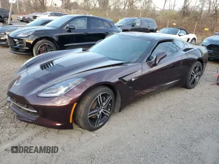 2017 Chevrolet Corvette 2LT z VIN 1G1YD2D78H5112367, wystawiony jako Copart lot #81674194 z przebiegiem 19 289 mil mil oraz Szkoda całkowita • Salvage title. Historia ofert i sprzedaży dostępna na DreamBid. Obrazek 1.