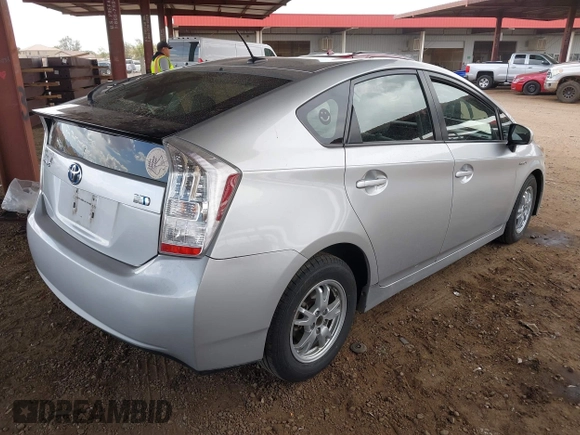 2011 Toyota Prius I with VIN JTDKN3DUXB0287858, listed as a IAAI auction lot 41976759 with 123,021 mi miles and . Bid and sale history available at DreamBid. Image 4.