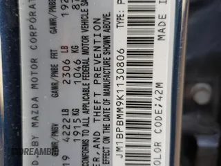 2019 Mazda Mazda3 Hatchback w/Preferred Pkg with VIN JM1BPBMM9K1130806, listed as a Copart auction lot 78083434 with 37,876 mi miles and Salvage Title. Bid and sale history available at carsss.com. Image 14.
