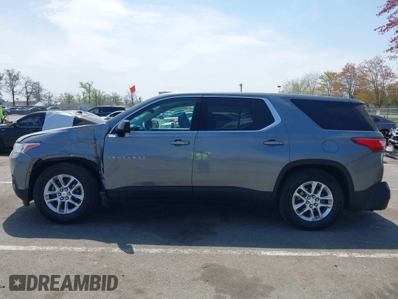 2020 Chevrolet Traverse LS with VIN 1GNEVFKW1LJ251126, listed as a IAAI auction lot 42116901 with 69,605 mi miles and . Bid and sale history available at DreamBid. Image 14.