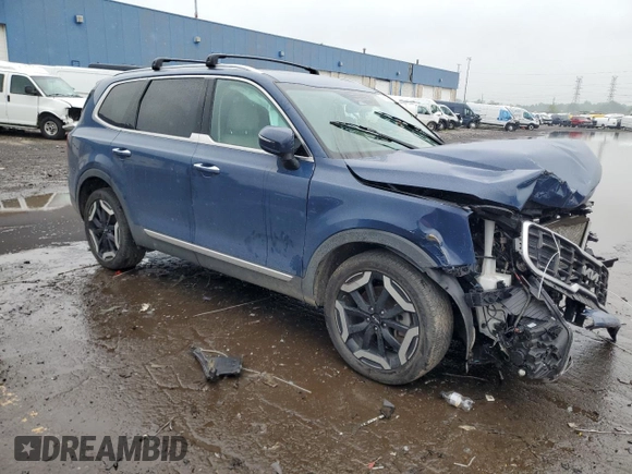 2024 Kia Telluride S with VIN 5XYP6DGC4RG413325, listed as a Copart auction lot 59682595 with 46,794 mi miles and Non repairable. Bid and sale history available at DreamBid. Image 4.