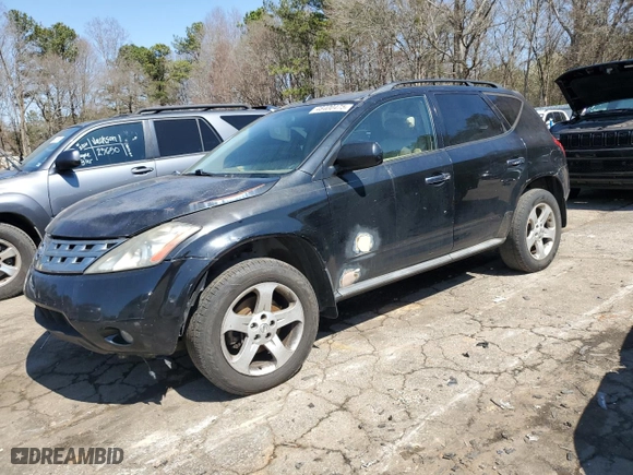 2005 Nissan Murano SE with VIN JN8AZ08T25W318719, listed as a Copart auction lot 48400475 with 225,615 mi miles and Salvage Title. Bid and sale history available at carsss.com. Image 1.