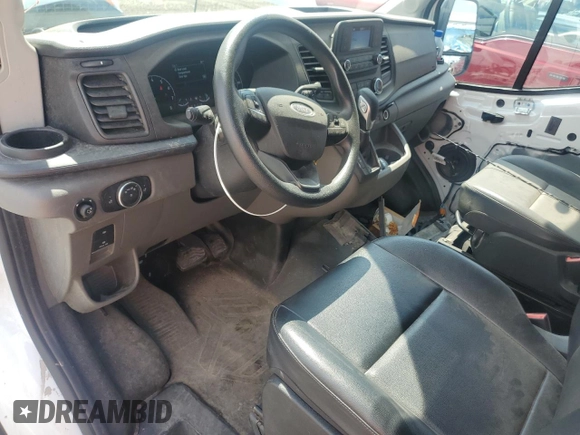 2023 Ford Transit Cargo with VIN 1FTBR1X87PKB07660, listed as a Copart auction lot 63852975 with 37,357 mi miles and Salvage title. Bid and sale history available at DreamBid. Image 8.