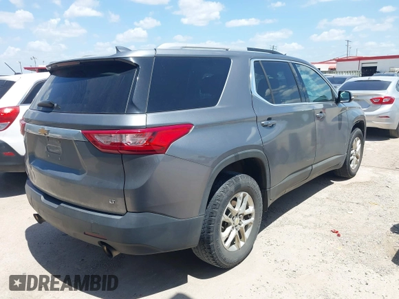 2018 Chevrolet Traverse LT Cloth with VIN 1GNERGKW9JJ253231, listed as a IAAI auction lot 42632505 with 108,673 mi miles and . Bid and sale history available at DreamBid. Image 4.