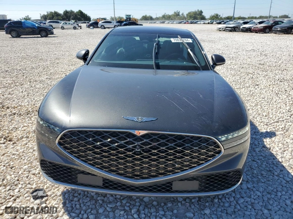 2023 Genesis G90 e-SC with VIN KMTFC4SD6PU027636, listed as a Copart auction lot 70834784 with 14,606 mi miles and Salvage Title. Bid and sale history available at carsss.com. Image 5.