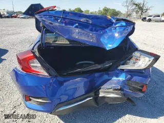 2019 Honda Civic Sedan LX with VIN 2HGFC2F67KH547792, listed as a Copart auction lot 50695315 with 57,672 mi miles and Salvage Title. Bid and sale history available at carsss.com. Image 6.