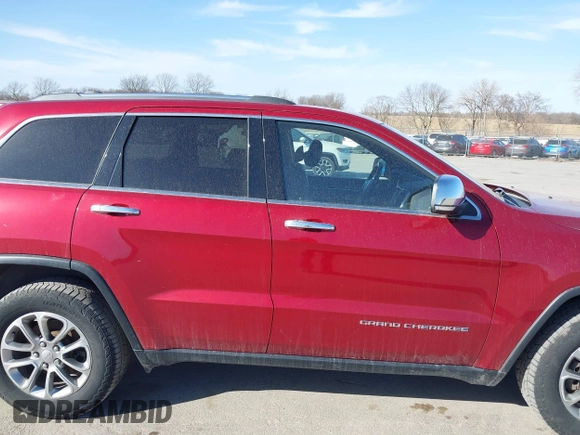 2015 Jeep Grand Cherokee Limited with VIN 1C4RJFBG5FC836296, listed as a IAAI auction lot 41803918 with 173,828 mi miles. Bid and sale history available at carsss.com. Image 13.
