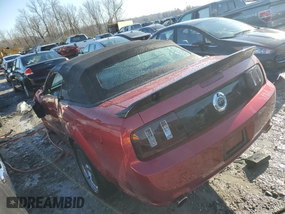 2007 Ford Mustang GT Deluxe with VIN 1ZVHT85H375293538, listed as a Copart auction lot 82388824 with 114,674 mi miles and Salvage Title. Bid and sale history available at carsss.com. Image 2.