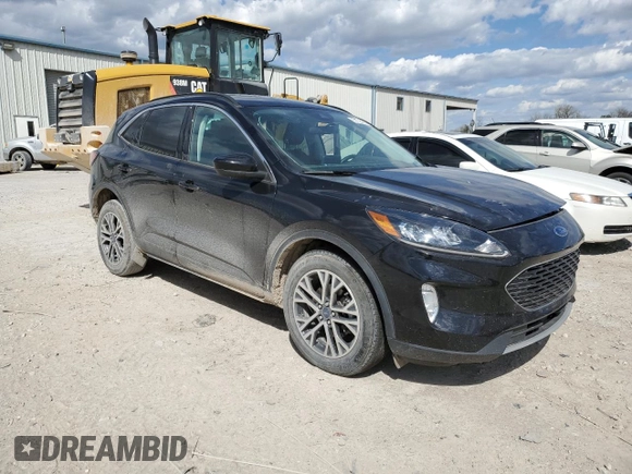 2021 Ford Escape SEL with VIN 1FMCU9H9XMUA79454, listed as a Copart auction lot 52728255 with 45,270 mi miles and Salvage title. Bid and sale history available at DreamBid. Image 4.