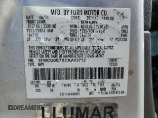 2012 Ford Escape Limited with VIN 1FMCU0E7XCKA03712, listed as a Copart auction lot 49708605 with 173,222 mi miles and Salvage Title. Bid and sale history available at DreamBid. Image 13.