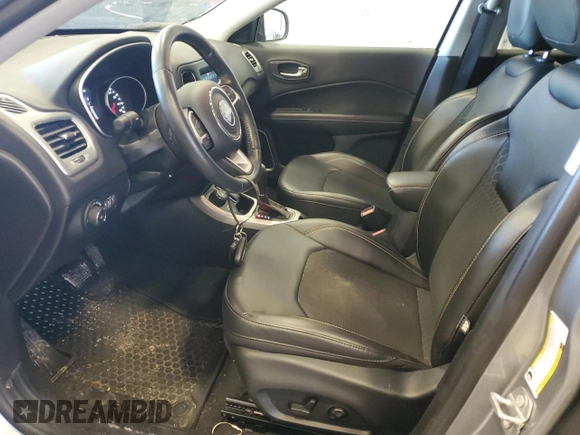 2021 Jeep Compass Altitude with VIN 3C4NJDBB3MT579230, listed as a Copart auction lot 58232705 with 12,355 mi miles and Salvage title. Bid and sale history available at DreamBid. Image 7.