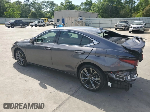 2021 Lexus ES 350 F Sport with VIN 58AGZ1B17MU097619, listed as a Copart auction lot 53339995 with 24,989 mi miles and Salvage title. Bid and sale history available at DreamBid. Image 2.